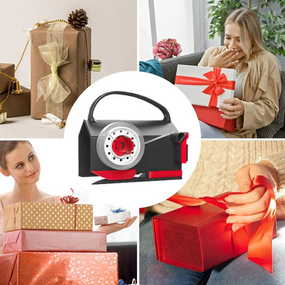 Paper Roll Cutter Roll Paper Cutter with Handle Christmas Wrapping Gadget for Student Teacher Sticker Wrapping Gadget