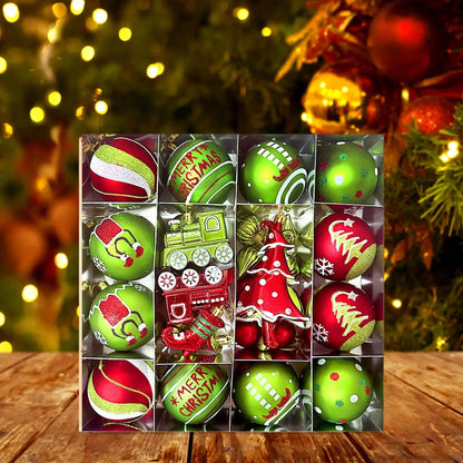 Christmas Ball Ornaments,Christmas Tree Decor Pendants Elegant Hanging Xmas Tree Ball Ornaments for Holiday Party Decorations