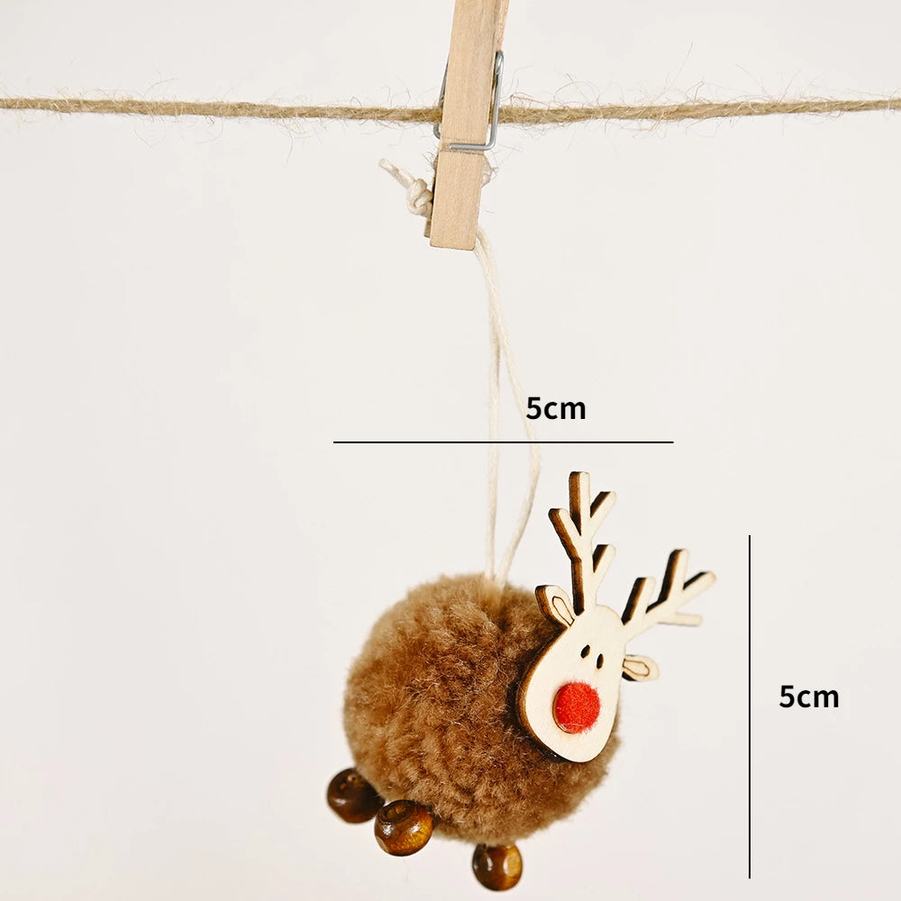 Christmas Ornaments Red Star Christmas Tree Pendant Xmas DIY New Year 2023 Party Gifts Noel Supply Navidad 2022 Home Decor