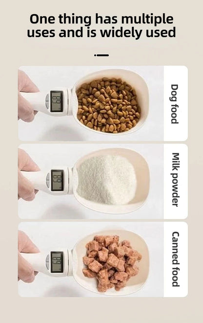 Pet Food Measuring Scoop LCD Electronic Precision Weighing Tool Dog Cat Food Spoon Scale Kitchen Food Scale With LED Display ﻿