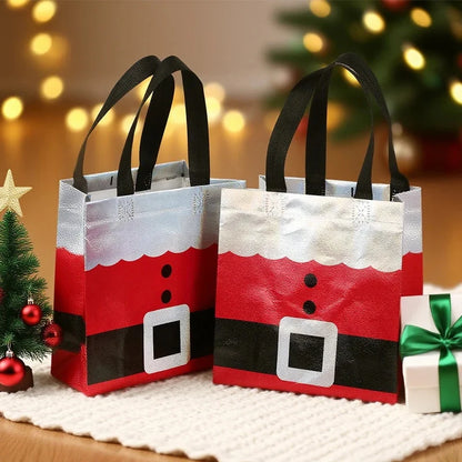 10/20pcs Christmas Gift Wrapping Bags, Perfect For Birthdays, Anniversaries, And Holiday Gift Exchanges, Christmas Gift Bags