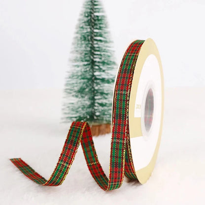 5m Christmas Decoration Christmas Tree Ribbon Pendant for Home Room Decor Gifts Packaging DIY New Year Decor Candy Box Ribbon