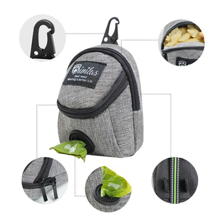 Pet Dog treat pouch Portable Multifunction Dog training bag Outdoor Travel Dog Poop Bag Dispenser Durable Pet accessories