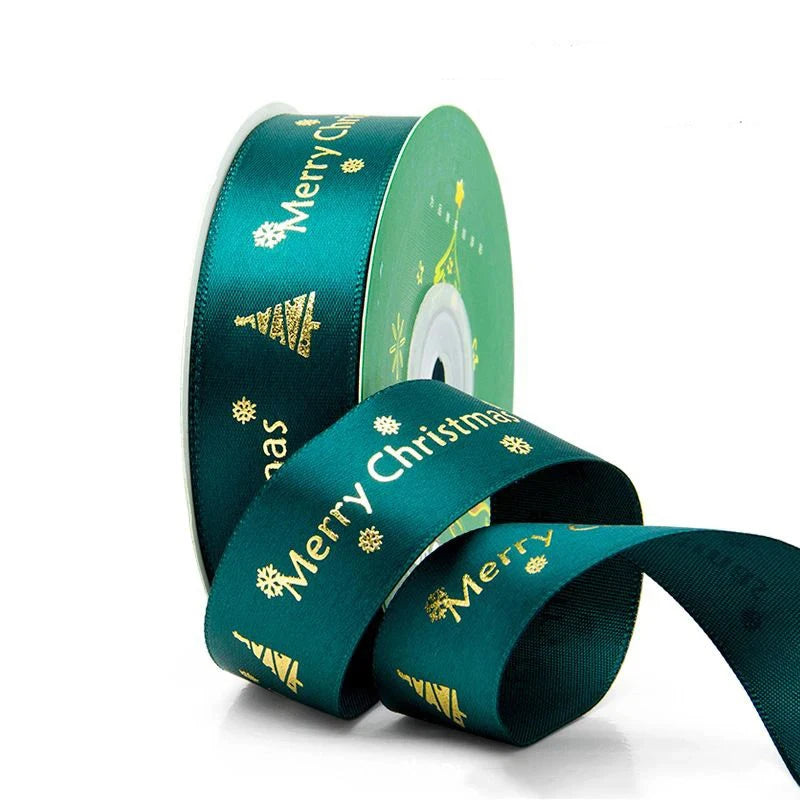 5m Christmas Decoration Christmas Tree Ribbon Pendant for Home Room Decor Gifts Packaging DIY New Year Decor Candy Box Ribbon
