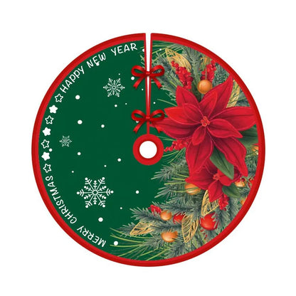 Cartoon Christmas Tree Skirt Decoration Lightweight Cute Suitable As Decoration Prop for Christmas and New Year Parties
