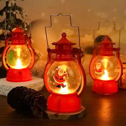 Christmas Ornaments LED Lantern Light Santa Claus Merry Christmas Decorations for Home Xmas Santa for Baby New Year Gift