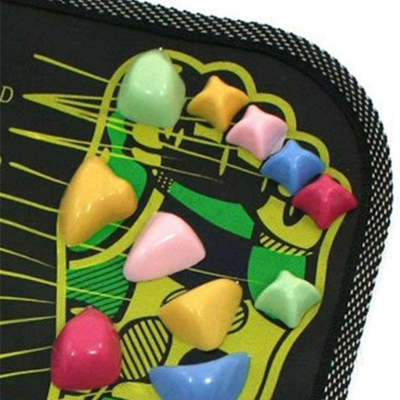 Colorful Acupressure Foot Massage Mat Reflexology Path for Pain Relief and Relaxation Health Walking Pad Gift