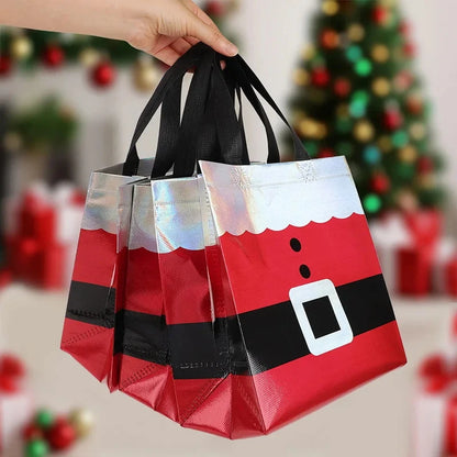 10/20pcs Christmas Gift Wrapping Bags, Perfect For Birthdays, Anniversaries, And Holiday Gift Exchanges, Christmas Gift Bags