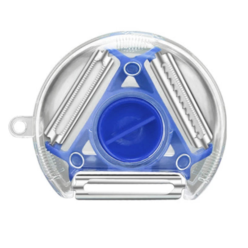 1/3PCS 3in1 Magic Trio Peeler Set Slicer Shredder Peeler Julienne Cutter Multi Peel Blade Zesters Grater Kitchen Tool Accessorie