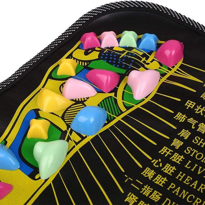 Colorful Acupressure Foot Massage Mat Reflexology Path for Pain Relief and Relaxation Health Walking Pad Gift