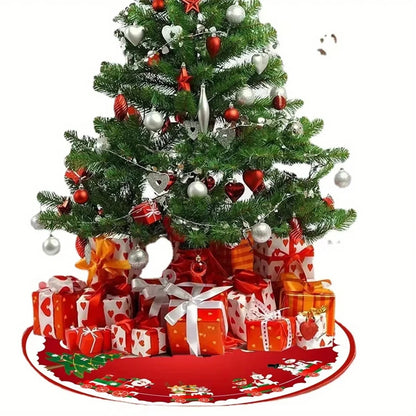 Cartoon Christmas Tree Skirt Decoration Lightweight Cute Suitable As Decoration Prop for Christmas and New Year Parties
