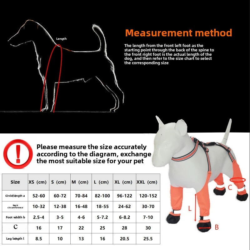 Outdoor Dog Boots Anti-Dirty Shoes Pet Waterproof All Seasons