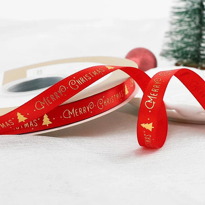 5m Christmas Decoration Christmas Tree Ribbon Pendant for Home Room Decor Gifts Packaging DIY New Year Decor Candy Box Ribbon