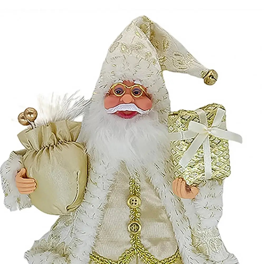 Christmas Santa Ornament Realistic Shape  Layout Festive New Year Decorate Standing Clear Texture Christmas Decorations Gift