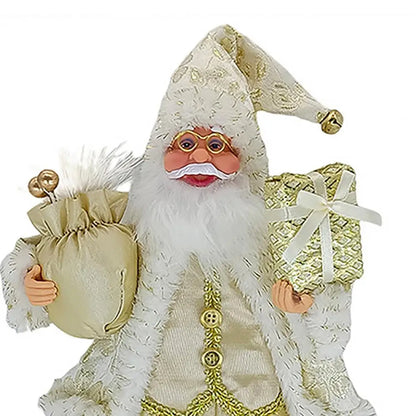 Christmas Santa Ornament Realistic Shape  Layout Festive New Year Decorate Standing Clear Texture Christmas Decorations Gift