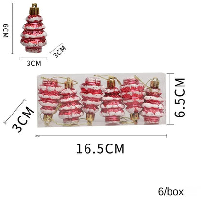 Red Christmas Hanging Decoration Electroplated Pinecone Acorn Owl Xmas Ornament Ball Festival Shopwindow Christmas Tree Ornament