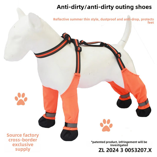 Outdoor Dog Boots Anti-Dirty Shoes Pet Waterproof All Seasons