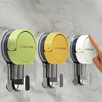 Suction Cup Hook Reusable Stronge Vacuum Bathroom Suction Cup Hooks Waterproof Towel Rack Robe Coat Clothes Hanger Hook Accessor