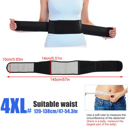 Thermal Magnetic Kidney Belt, Tourmaline Self-Heating Waist Brace - Pain Relief for Sciatica & Lower Back, Improve Kidney Health