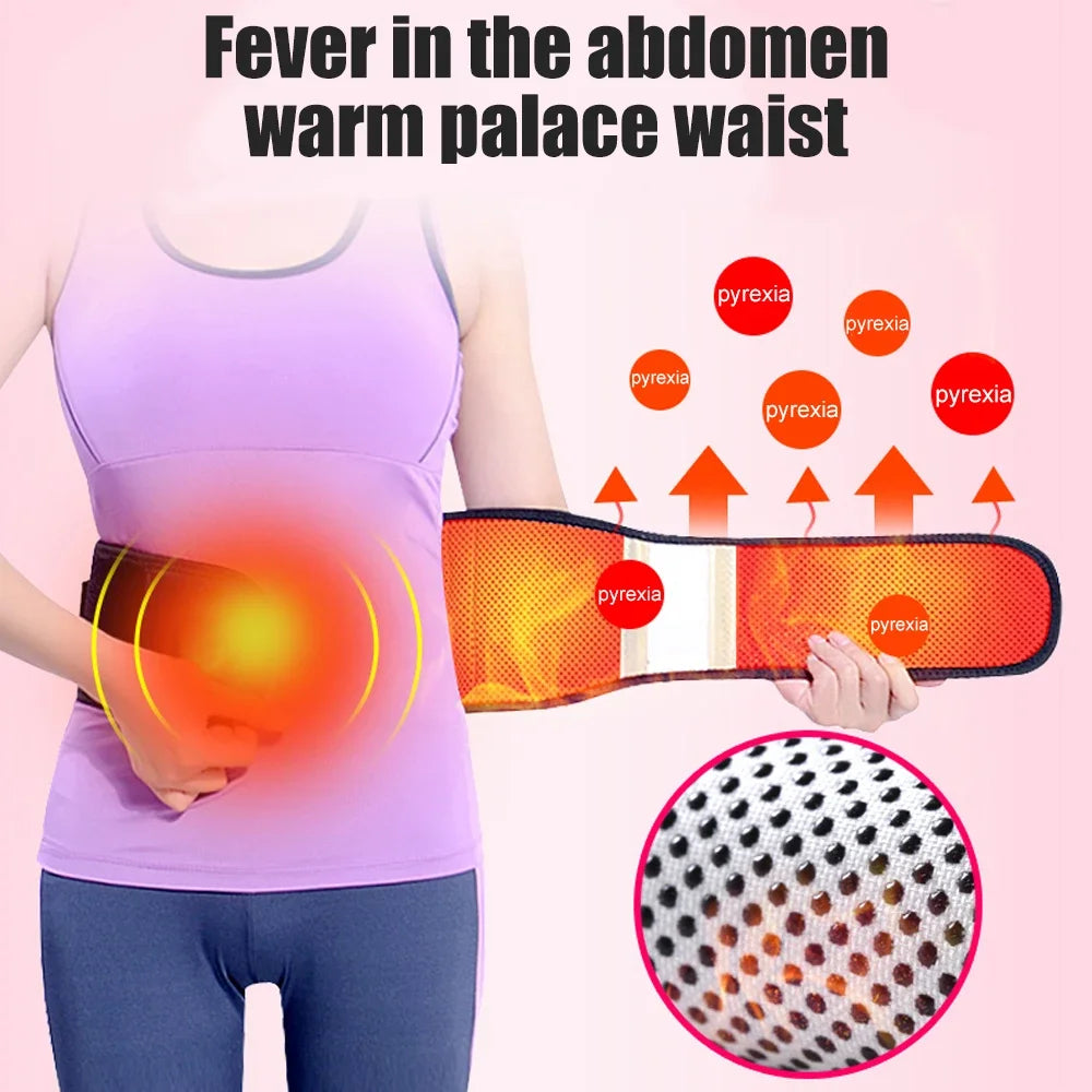 Thermal Magnetic Kidney Belt, Tourmaline Self-Heating Waist Brace - Pain Relief for Sciatica & Lower Back, Improve Kidney Health