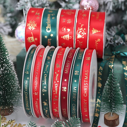 5m Christmas Decoration Christmas Tree Ribbon Pendant for Home Room Decor Gifts Packaging DIY New Year Decor Candy Box Ribbon