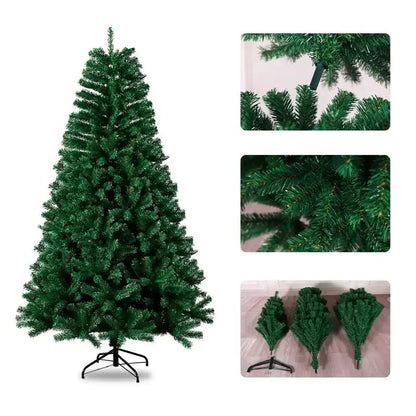 Pink/Green/white Christmas Tree 210cm/180cm/150cm Large Artificial Xmas Tree Retardant Fir Tree Decorative  Ornaments