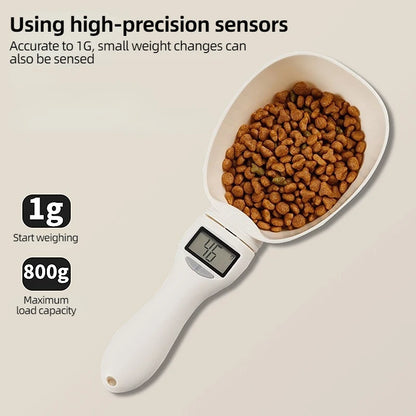 Pet Food Measuring Scoop LCD Electronic Precision Weighing Tool Dog Cat Food Spoon Scale Kitchen Food Scale With LED Display ﻿