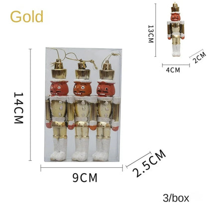 Red Christmas Hanging Decoration Electroplated Pinecone Acorn Owl Xmas Ornament Ball Festival Shopwindow Christmas Tree Ornament