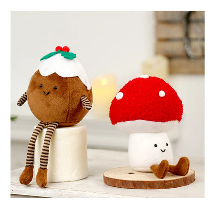 Christmas Decorations Christmas Tree Wreath Cake Wreath Shaped Plush Doll Ornament Holiday Decoration Home Decor for Christmas