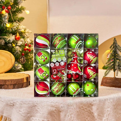 Christmas Ball Ornaments,Christmas Tree Decor Pendants Elegant Hanging Xmas Tree Ball Ornaments for Holiday Party Decorations