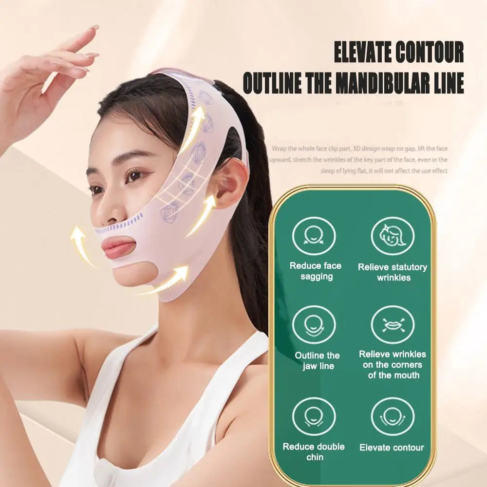 Chin Cheek Slimming Bandage V Shaper V Line Lifting Mask Face Lifting Anti Wrinkle Strap Band Sleeping Mask Beauty Health tool