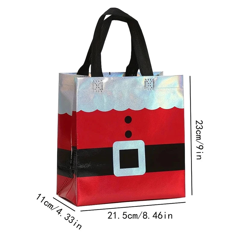 10/20pcs Christmas Gift Wrapping Bags, Perfect For Birthdays, Anniversaries, And Holiday Gift Exchanges, Christmas Gift Bags