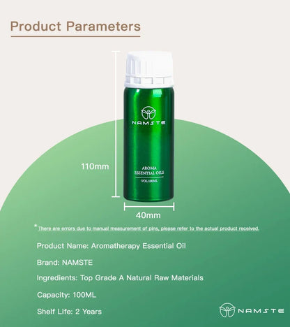 Aroma Diffuser Perfume Fragrance Oil Pure Scented Air Freshener for Scent Diffusers Namste 100ML Essential Oil Diffuser Natural