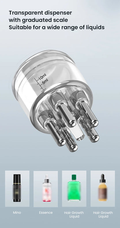 Hair Growth Comb Scalp Care Massage Comb Red Blue Light Laser Medicine Health Essence Introduced Into Hair Growth Instrument