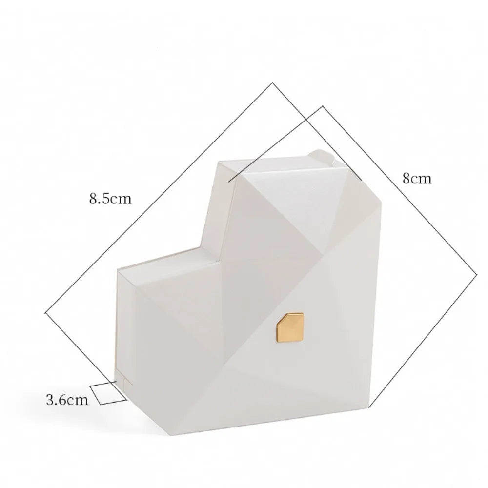 Luxury Heart Shaped Diamond Ring Box Automatic Pop-up Portable Jewelry Box Jewelry Storage Box Proposal Wedding Case For Girl