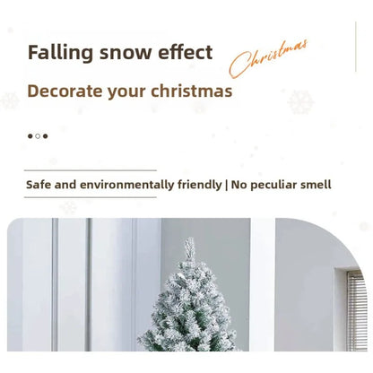 This year's popular Christmas tree is a 1.2-meter white plush tree that simulates falling snow. It is a snow pine tree