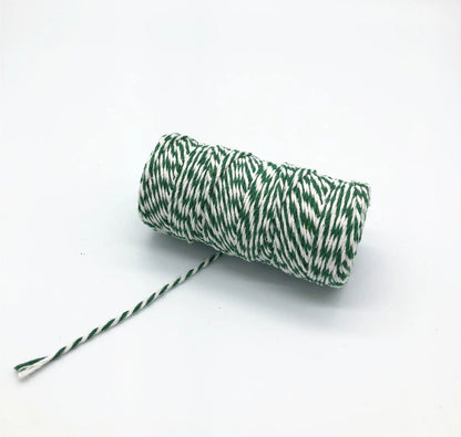 100M Christmas Wrapping String Rope Merry Christmas Decoration Xmas Gift Box Packaging Rope Navidad Natal Noel New Year 2025