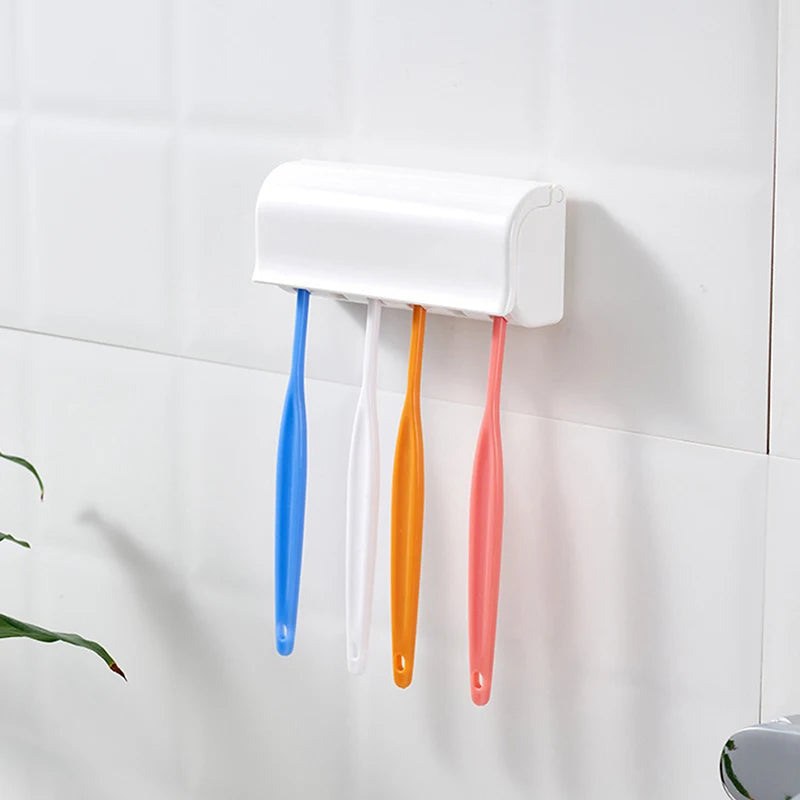 Toothbrush Holder Family Tooth Brush Storage Toothbrush Wall Mount Rack