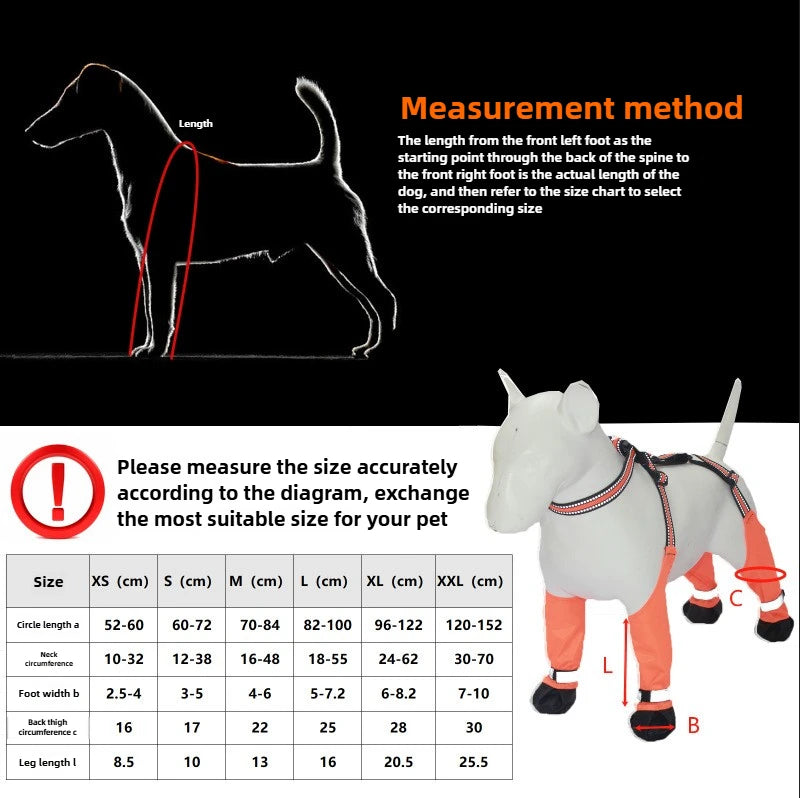 Outdoor Dog Boots Anti-Dirty Shoes Pet Waterproof All Seasons