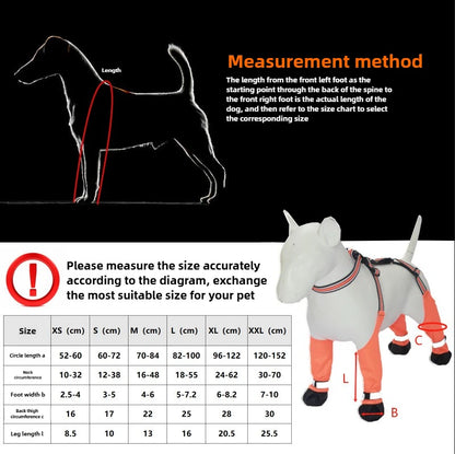 Outdoor Dog Boots Anti-Dirty Shoes Pet Waterproof All Seasons