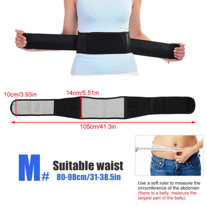 Thermal Magnetic Kidney Belt, Tourmaline Self-Heating Waist Brace - Pain Relief for Sciatica & Lower Back, Improve Kidney Health