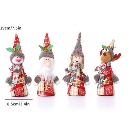 Christmas Ornaments Red Star Christmas Tree Pendant Xmas DIY New Year 2023 Party Gifts Noel Supply Navidad 2022 Home Decor