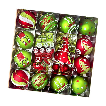 Christmas Ball Ornaments,Christmas Tree Decor Pendants Elegant Hanging Xmas Tree Ball Ornaments for Holiday Party Decorations