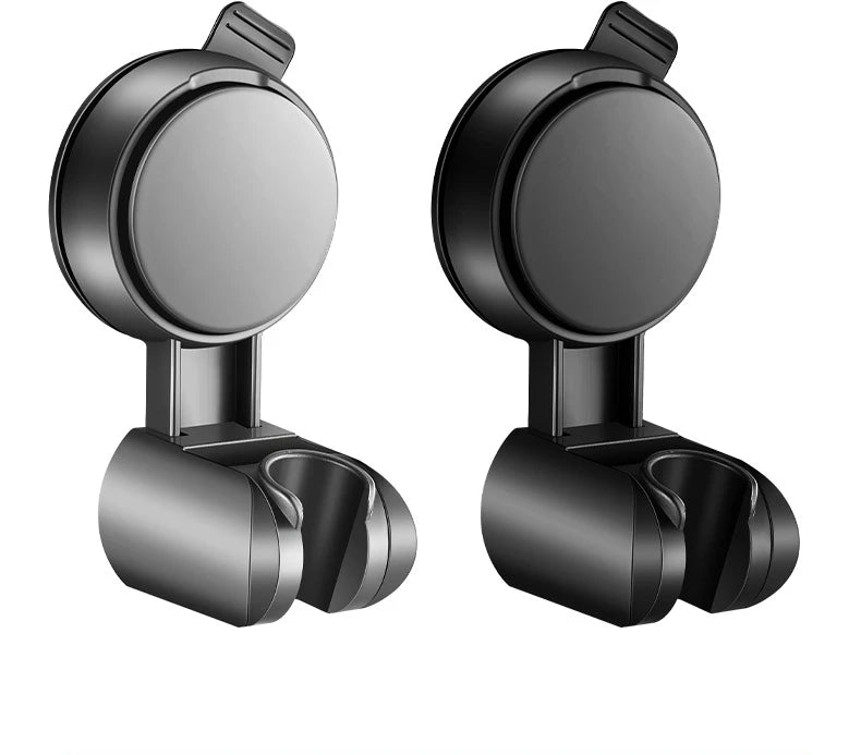 Unique Horizontal Setting,Suction Cup Handheld Shower Head Holder ,Large Shower Head Supports, Relocatable,Wall Mounted