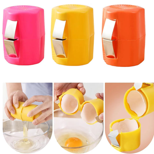 Egg Shell Cracker Breaker Opener Remover Separator for Hard Boiled Raw Eggs,Kitchen Hard Boiled Egg Peeler Egg Shell Opener Kit