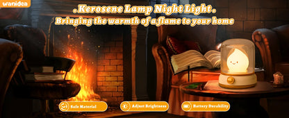 LED Flameless Candle Night Light Room Decoration Lights USB Table Lamp Dimmable Bedside Lamps Camping Light Halloween Xmas Gifts