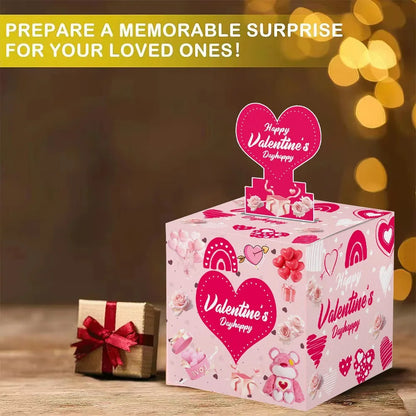 Surprise Money Draw Box Red Envelope Box Valentine's Day Gift Box Money Draw Box Red Envelope Love Money Box Best Gift for Loved
