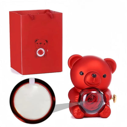 Colorful Rose Bear Rotating Gift Box Exquisite Cute Valentine's Day Christmas Birthday For Girlfriend Beautiful Fashionable New