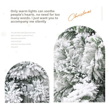 This year's popular Christmas tree is a 1.2-meter white plush tree that simulates falling snow. It is a snow pine tree