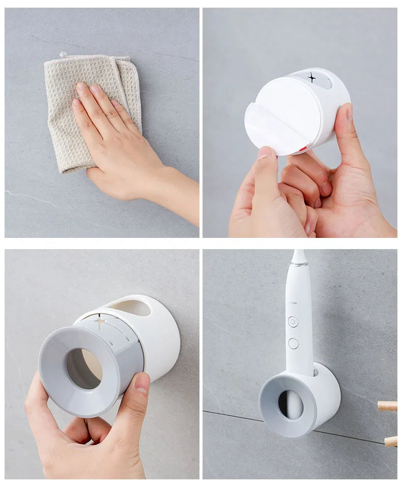 Electric Toothbrush Holder Wall Mount Toothbrush Organizer For Bathroom Accessories Toothbrush Stand Rack Tooth brush Holder